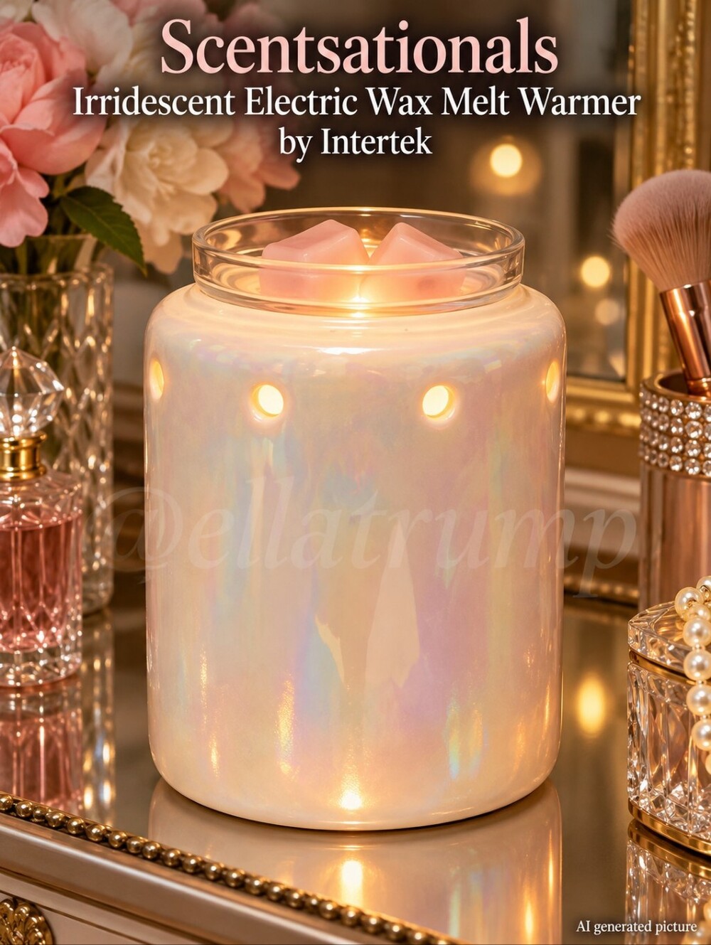 Scentsationals Irridescent Electric Wax Melt Warmer by Intertek